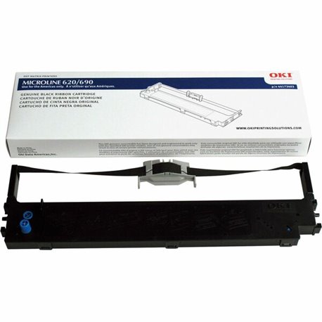 Oki Ribbon Cartridge - Dot Matrix - 8 Million Characters - Black - 1 Each