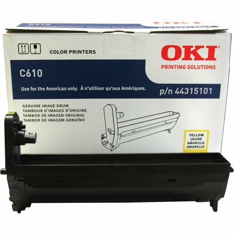 Oki 44315101/02/03/04 Image Drum - LED Print Technology - 20000 Pages - 1 Each - Yellow