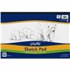 UCreate Medium Weight Sketch Pads - 50 Sheets - 18" x 12" - White Paper - Mediumweight, Acid-free - Recycled - 50 / Pad