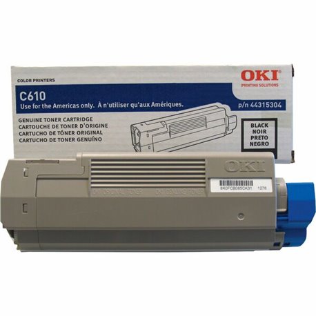 Oki Original Toner Cartridge - LED - 8000 Pages - Black - 1 Each