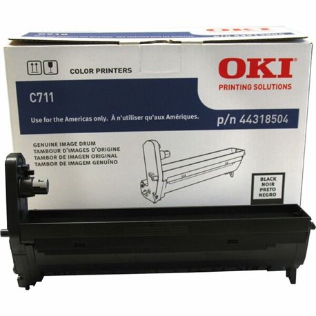 Oki 44318501/02/03/04 Image Drum - LED Print Technology - 20000 - 1 Each - Black