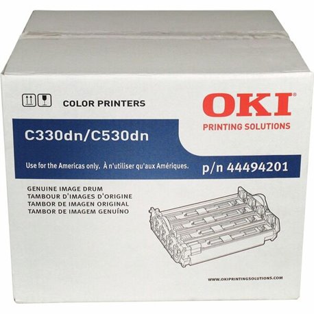 Oki 44494201 Image Drum - LED Print Technology - 20000 - 1 Each - Black, Color