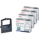 Oki Dot Matrix Ribbon Cartridge - Black - 4 / Bundle - 3 Million Characters