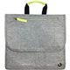 So-Mine Carrying Case Travel Essential - Ash Gray, Lime - 18" Height x 11.8" Width x 0.8" Depth - 1 Each