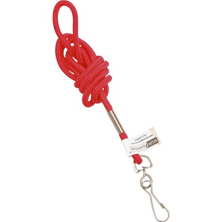 SICURIX Standard Rope Lanyard - 1 Each - 36" Length - Red - Nylon