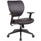 Office Star 5500 Dillon Back & Seat Managers Chair - Black Vinyl Seat - Black Vinyl Back - 5-star Base - Armrest - 1 Each