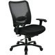 Office Star Big & Tall Air Grid Managers Chair - 5-star Base - Black - 1 Each