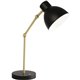 OttLite Adapt LED Desk Lamp - 22" Height - 4" Width - 14 W LED Bulb - Matte Black, Brushed Brass - Adjustable Brightness, Touch-