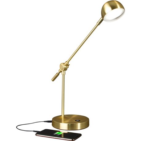 OttLite Direct LED Desk Lamp - 18" Height - 4" Width - LED Bulb - Adjustable Height, USB Charging, Adjustable Shade, Touch-activ