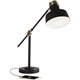 OttLite Balance LED Desk Lamp - 18" Height - 4" Width - LED Bulb - Black, Antique Brass - Adjustable Arm, Adjustable Shade, Ener