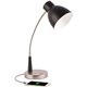 OttLite Adjust LED Desk Lamp - 22" Height - 3" Width - LED Bulb - Silver, Matte Black - Flexible Neck, Adjustable Height, Adjust