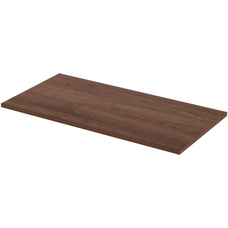 Lorell Relevance Series Tabletop - Walnut Rectangle, Laminated Top - 48" Table Top Length x 24" Table Top Width x 1" Table Top T