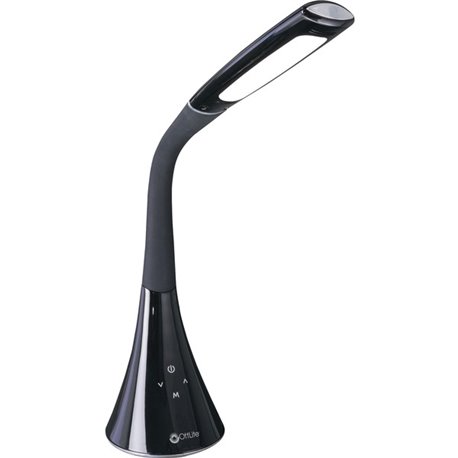 OttLite Swerve LED Desk Lamp with 3 Color Modes and USB - 23" Height - 5.1" Width - LED Bulb - Black - Flexible Neck, Adjustable