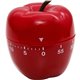 Baumgartens Red Apple Timer - 1 Hour - For Office, Classroom - Red