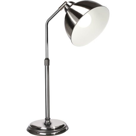 OttLite Covington LED Table Lamp - 22" Height - 7.5" Width - 6.50 W LED Bulb - Plated - Adjustable Shade, Adjustable Height, Ene