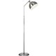 OttLite Covington LED Floor Lamp - 60" Height - 10" Width - 8.50 W LED Bulb - Brushed Nickel, Plated - Adjustable Shade, Adjusta