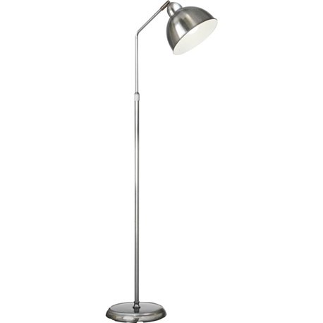 OttLite Covington LED Floor Lamp - 60" Height - 10" Width - 8.50 W LED Bulb - Brushed Nickel, Plated - Adjustable Shade, Adjusta