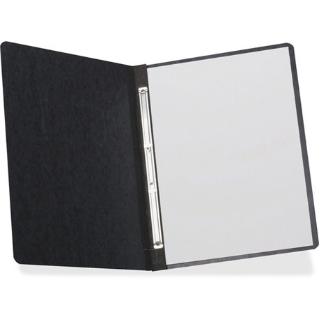 TOPS Letter Recycled Report Cover - 3" Folder Capacity - 8 1/2" x 10 63/64" - 2 x Prong Fastener(s) - Black - 65% Recycled - 1 E