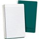 Ampad Oxford Narrow Rule Recycled Wirebound Notebook - 80 Sheets - Wire Bound - 5" x 8" - White Paper - GreenKraft Cover - Micro