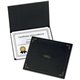 Oxford Letter Certificate Holder - 8 1/2" x 11" - Linen - Black - 5 / Pack