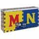 Creativity Street WonderFoam Alphabet Carpet Tiles - 12" Length x 12" Width - Square - Assorted - Foam