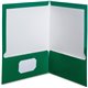 Oxford Letter Pocket Folder - 8 1/2" x 11" - 100 Sheet Capacity - 2 Pocket(s) - Green - 25 / Box