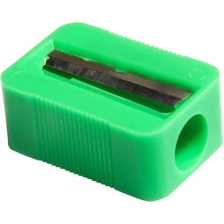 Baumgartens 1-hole Plastic Pencil Sharpener - 1 Hole(s) - Plastic - Assorted - 1 Each