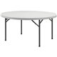 Lorell Ultra-Lite Banquet Folding Table - Round Top - 700 lb Capacity x 60" Table Top Diameter - 29.25" Height - Gray - 1 Each
