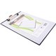 Mobile OPS Quick Reference Clipboard - Storage for Sheet - 9" x 12" - Low-profile - Vinyl - Clear - 1 Each