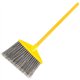 Rubbermaid Commercial Angle Broom - 10.50" Polypropylene Bristle - 1" Handle Diameter - Metal Handle - 1 Each - Gray