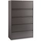 Lorell Fortress Series Lateral File w/Roll-out Posting Shelf - 42" x 18.6" x 67.6" - 1 x Shelf(ves) - 5 x Drawer(s) for File - L