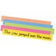 Pacon Super Bright Sentence Strips - 3"H x 24"W - Dual-Sided - 1.5" Rule/Single Line Rule - 100 Strips/Pack - 5 Assorted Super B