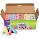 Creativity Street Sidewalk Chalk - 4" Length - 1" Diameter - Tan, Pink, Teal, Lime, Gray, White, Purple, Orange, Dark Blue, Ligh