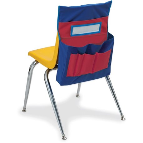 Pacon Chair Storage Pocket Chart - 6 Pocket(s) - 2 Large Pockets - 4 Small Pockets - 18.5" Height x 14.5" Width x 2.5" Depth - N