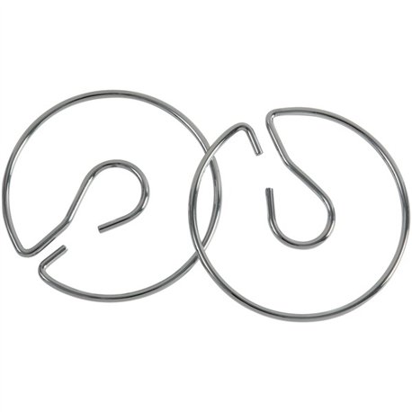 Pacon Chart Stand Rings - 4" Diameter - Metal - Silver