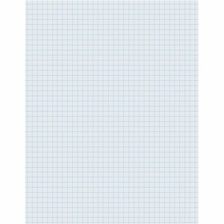 Pacon Composition Paper - Letter - Printed - Grid - 0.25" Front Line(s) Space - 16lb Basis Weight - Letter 8.5" x 11" - White Pa