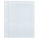 Decorol Recycled Filler Paper - 500 Sheets - Printed - College Ruled - Red Margin - 3 Hole(s) - Letter 8.5" x 11" - White Paper 