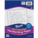 Pacon Multi-Program Handwriting Papers - 500 Sheets - 0.50" Ruled - Unruled Margin - 8" x 10 1/2" - White Paper - Hard Cover - 5