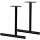 Lorell Training Table C-Leg Table Base with Glides - Steel - Black