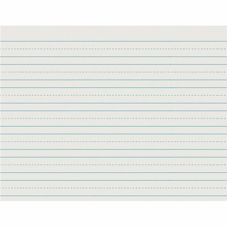 Pacon Skip-A-Line Newsprint Practice Paper - 500 Sheets - 0.75" Ruled - Letter - 11" x 8 1/2" - White Paper - 500 / Ream