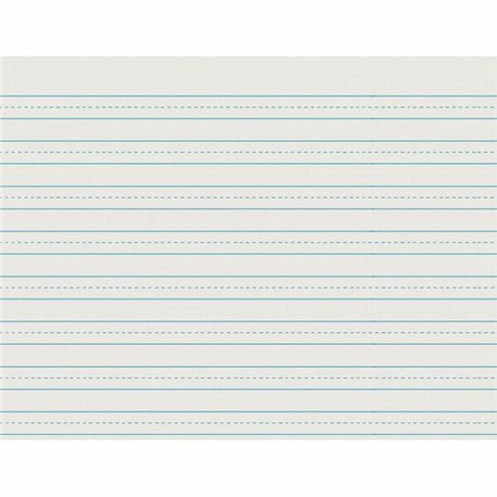 Pacon 2637 Skip-A-Line Newsprint Practice Paper - 500 Sheets - 0.50" Ruled - Letter - 11" x 8 1/2" - White Paper - 1 / Ream