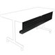 Lorell 48" Training Table Modesty Panel - 42" Width x 3" Depth x 10" Height - Steel - Black