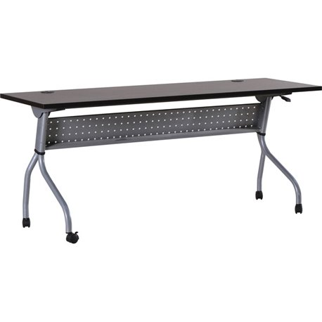 Lorell Flip Top Training Table - Rectangle Top - Four Leg Base - 4 Legs x 72" Table Top Width x 23.50" Table Top Depth - 29.50" 