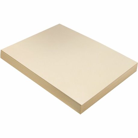 Pacon Tagboard - Art, Craft - 1.10"Height x 9"Width x 12"Length - 100 / Pack - Manila