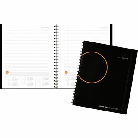 At-A-Glance Plan. Write. Remember. Undated Planning Notebook with Reference Calendars - Large Size - Julian Dates - Daily - 1 Ye