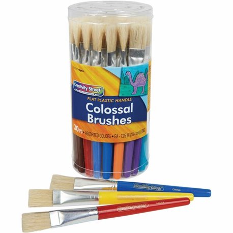 Creativity Street Flat Colossal Brushes - 1 Brush(es) Plastic Assorted Handle