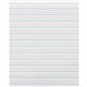 Zaner-Bloser Pacon Broken Midline Sulphite Paper - 500 Sheets - 0.50" Ruled - 8" x 10 1/2" - White Paper - 500 / Ream