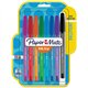 Paper Mate InkJoy 100 ST Pens - Medium Pen Point - 1 mm Pen Point Size - Assorted - Translucent Barrel - 8 / Pack