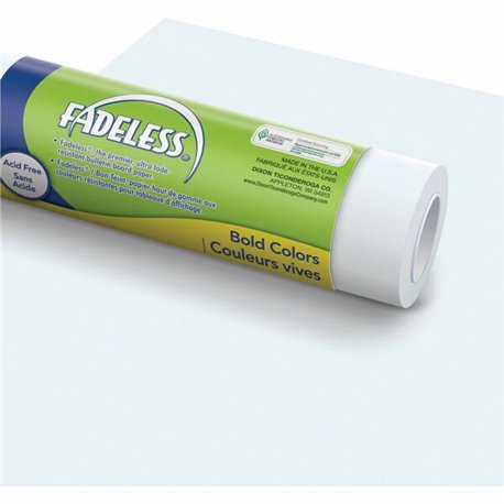 Fadeless Bulletin Board Art Paper - ClassRoom Project, Home Project, Office Project - 48"Width x 50 ftLength - 1 / Roll - White