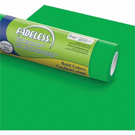 Fadeless Bulletin Board Art Paper - ClassRoom Project, Home Project, Office Project - 48"Width x 50 ftLength - 1 / Roll - Apple 